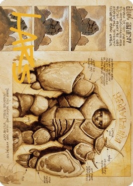 Image for Precursor Golem Art Card (Gold-Stamped Signature) (72) - Magic: The Gathering