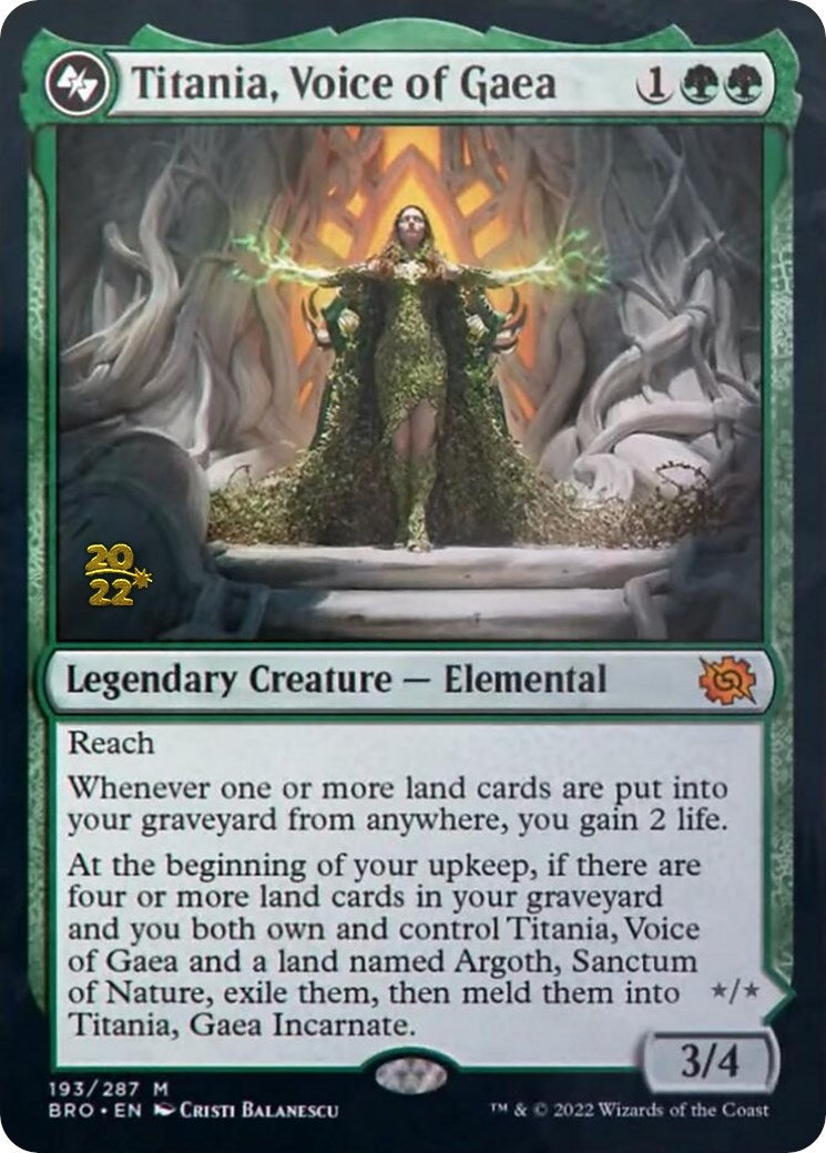 Image for Titania, Voice of Gaea (193) - Magic: The Gathering
