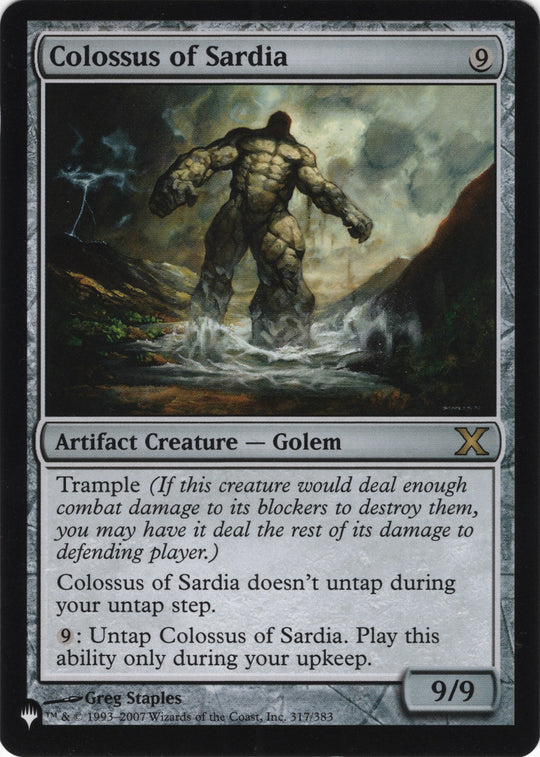 Image for Colossus of Sardia (317/383) (LIST) - Magic: The Gathering