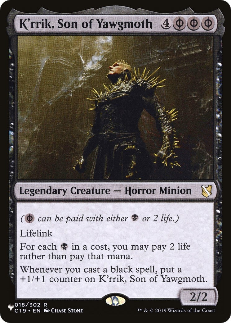 Image for K'rrik, Son of Yawgmoth (018/302) (LIST) - Magic: The Gathering