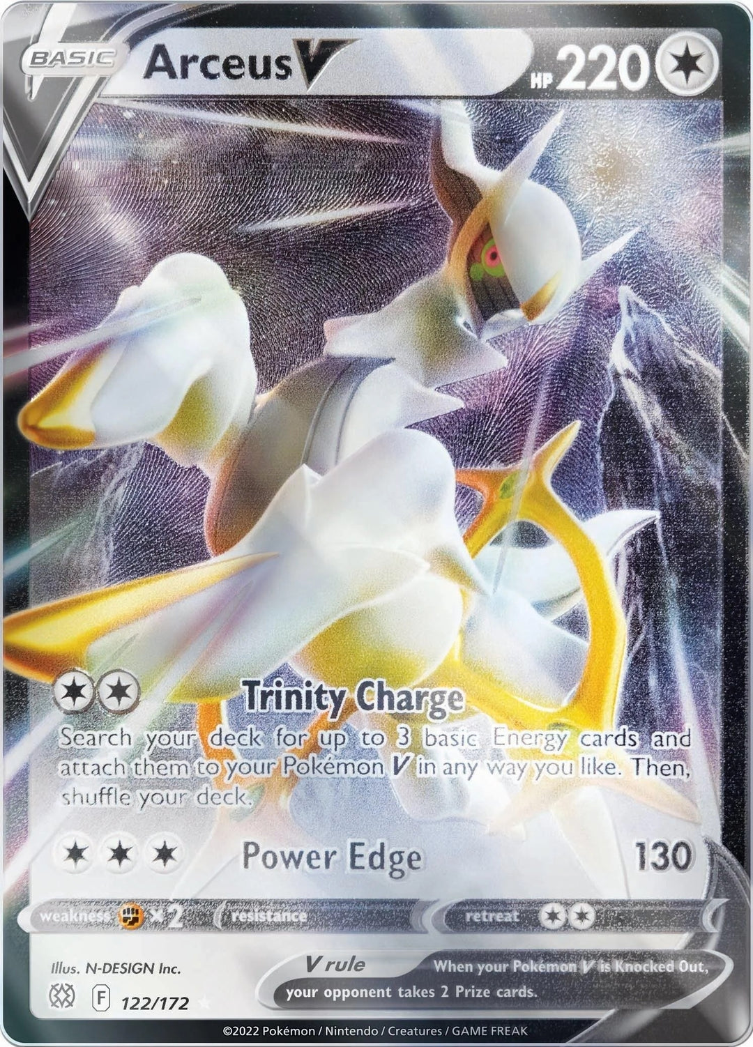 Image for Arceus V - 122/172 (Metal Card) (122/172) (MCAP) - Pokemon