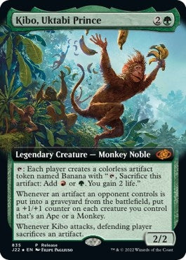 Image for Kibo, Uktabi Prince (Extended Art) (835) (LARP) - Magic: The Gathering