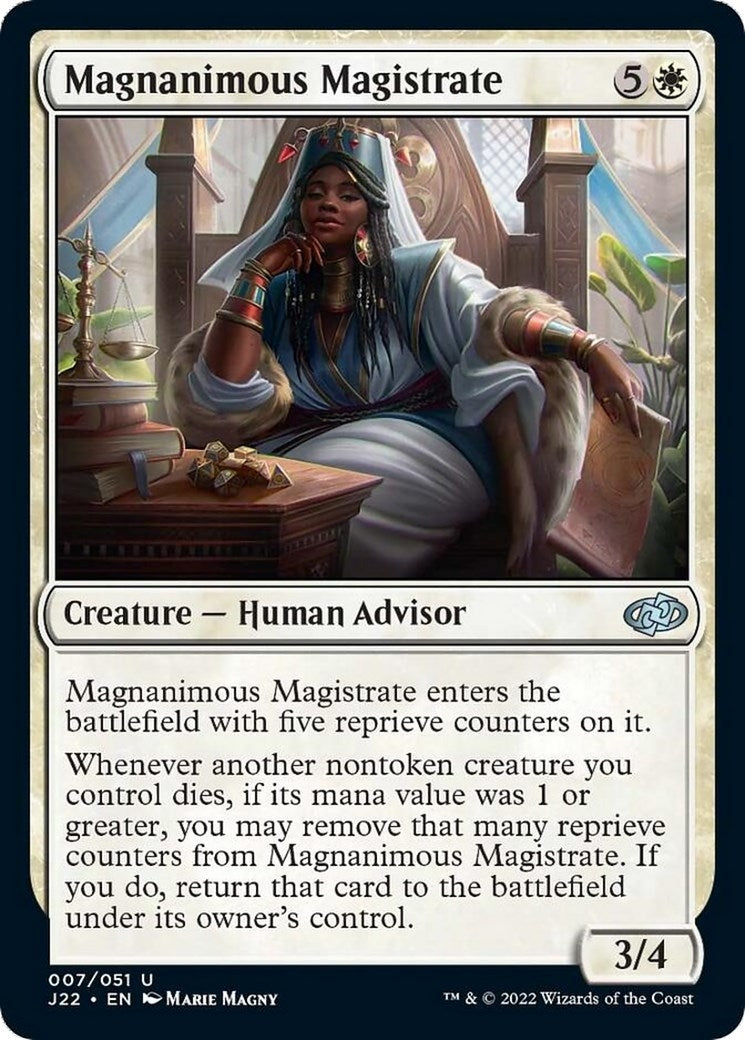 Image for Magnanimous Magistrate (7) - Magic: The Gathering