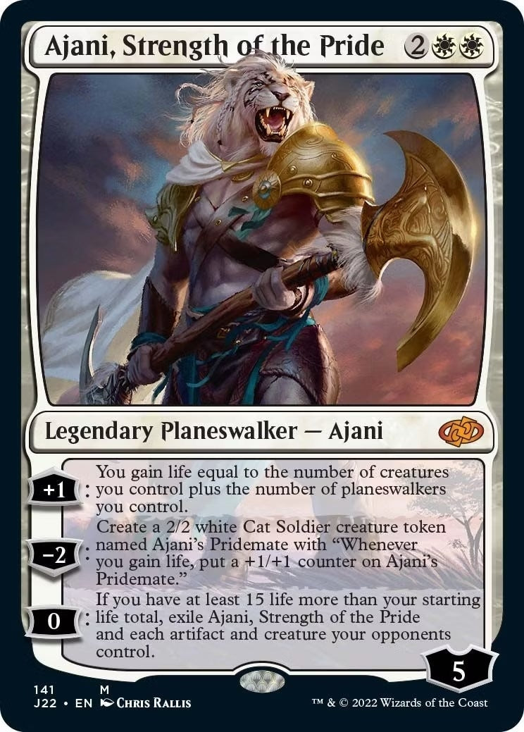 Image for Ajani, Strength of the Pride (141) (J22) - Magic: The Gathering