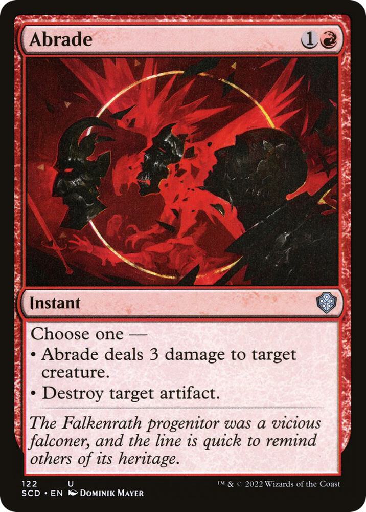 Image for Abrade (122) (SCD) - Magic: The Gathering