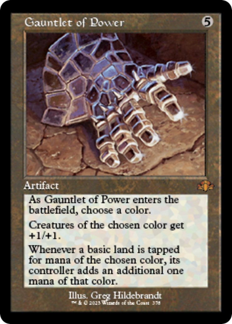 Image for Gauntlet of Power (Retro Frame) (378) - Magic: The Gathering