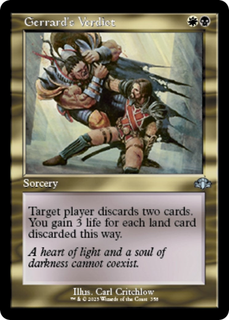 Image for Gerrard's Verdict (Retro Frame) (358) (DMR) - Magic: The Gathering