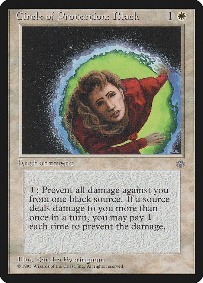 Image for Circle of Protection: Black - Magic: The Gathering