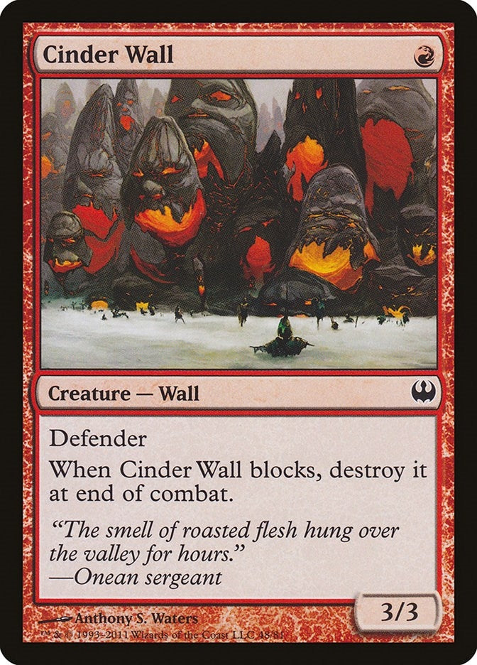 Image for Cinder Wall (48) - Magic: The Gathering