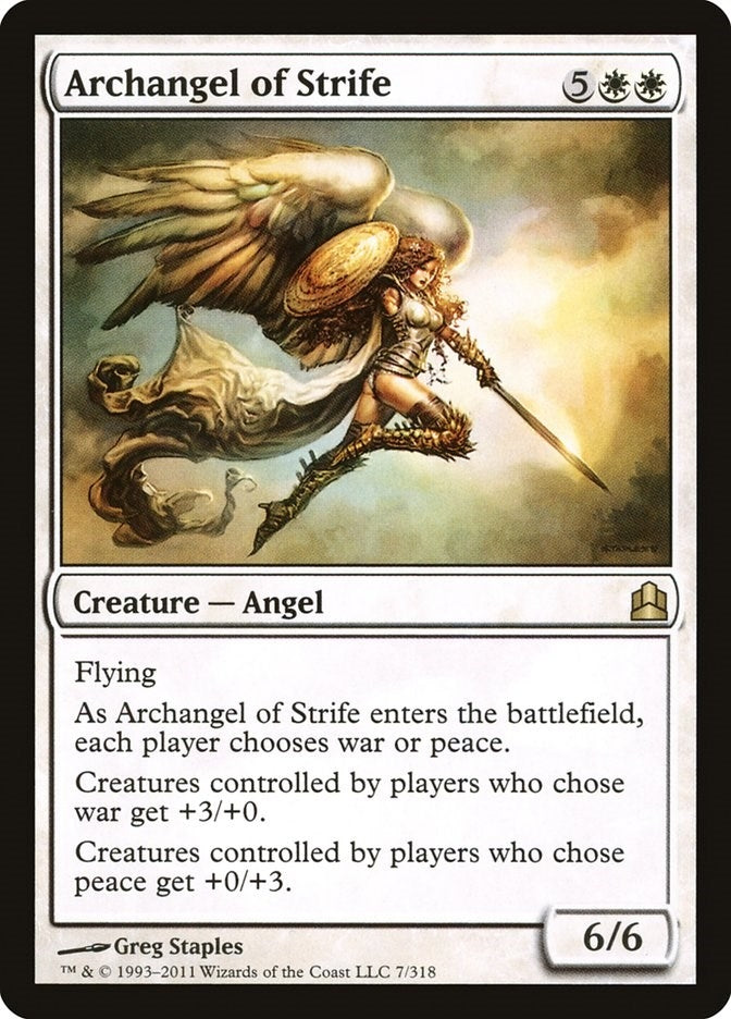 Image for Archangel of Strife (7) (CMD) - Magic: The Gathering