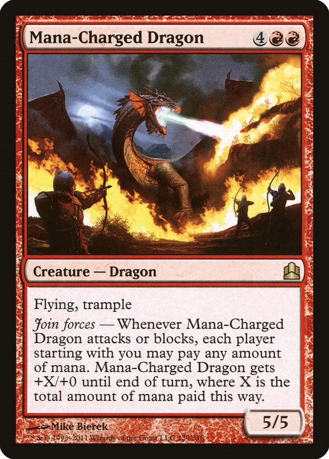 Image for Mana-Charged Dragon (129) (CMD) - Magic: The Gathering