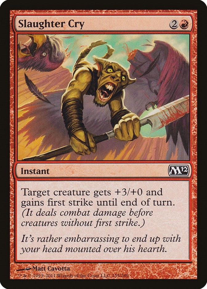 Image for Slaughter Cry (155) (M12) - Magic: The Gathering