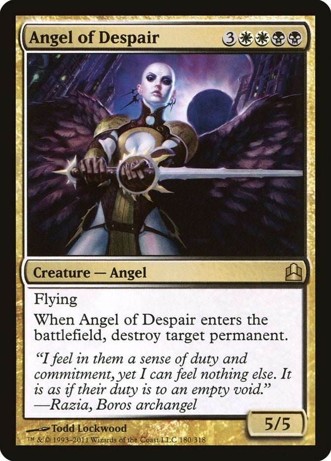 Image for Angel of Despair (180) (CMD) - Magic: The Gathering