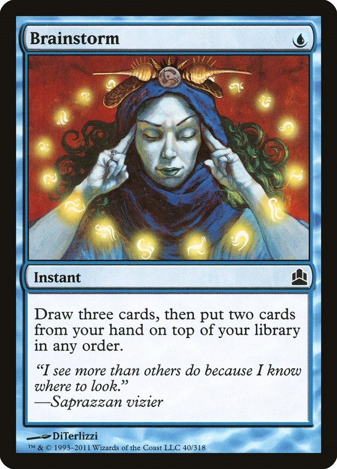 Image for Brainstorm (40) - Magic: The Gathering