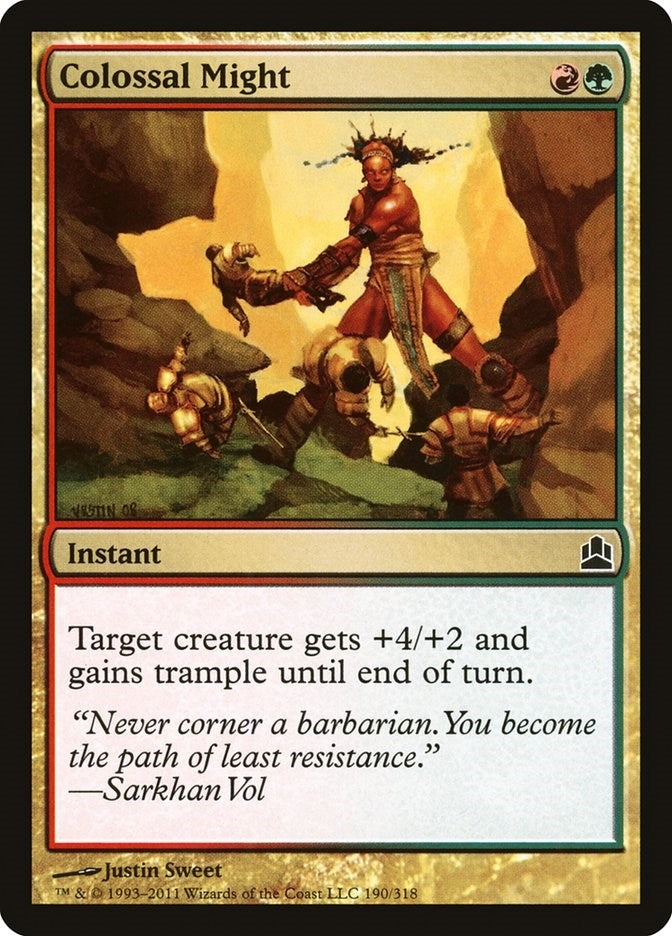 Image for Colossal Might (190) (CMD) - Magic: The Gathering