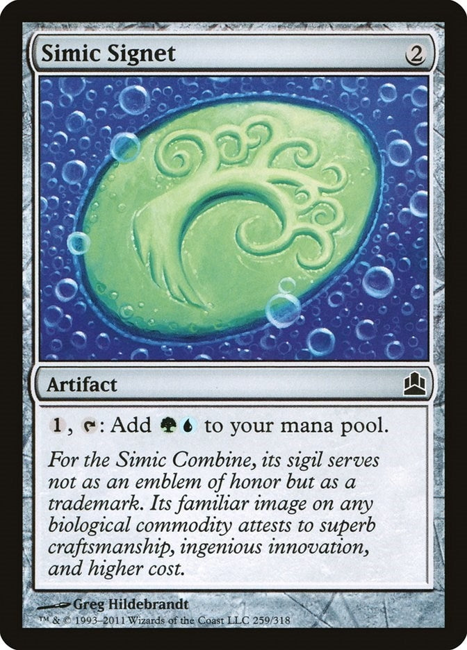 Image for Simic Signet (259) (CMD) - Magic: The Gathering