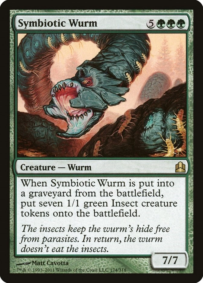 Image for Symbiotic Wurm (174) (CMD) - Magic: The Gathering