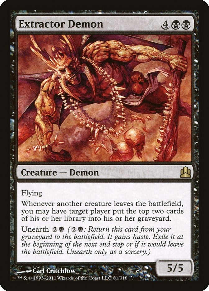 Image for Extractor Demon (81) (CMD) - Magic: The Gathering