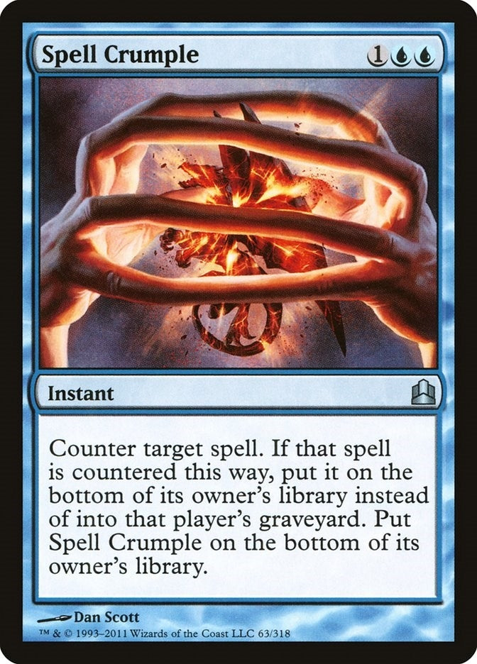 Image for Spell Crumple (63) (CMD) - Magic: The Gathering