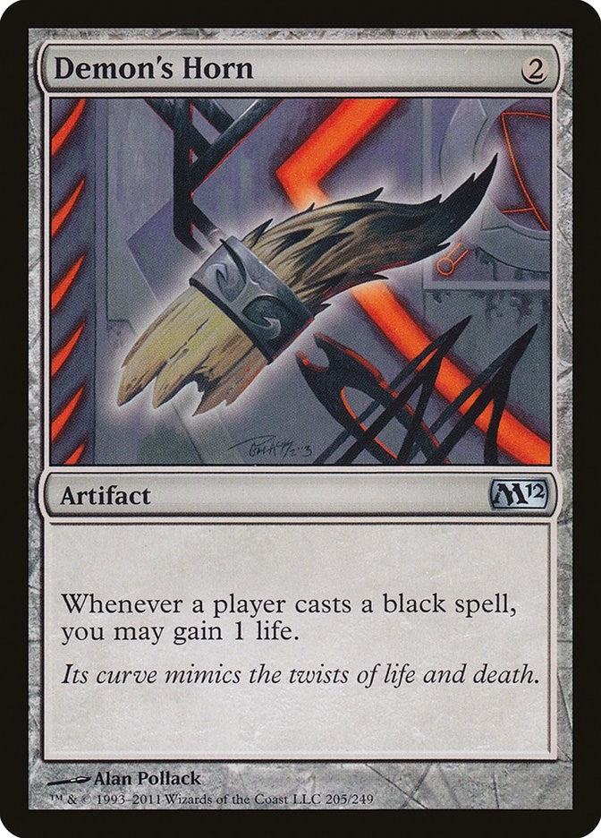 Image for Demon's Horn (205) (M12) - Magic: The Gathering