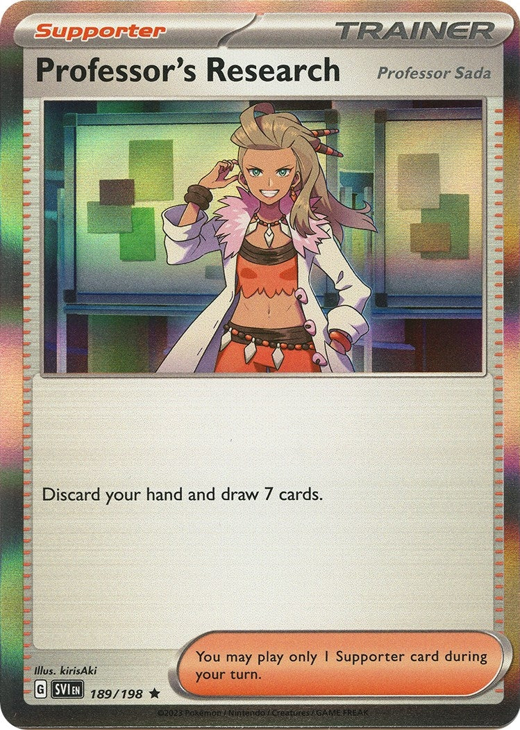 Image for Professor's Research [Professor Sada] (189/198) (SVI) - Pokemon
