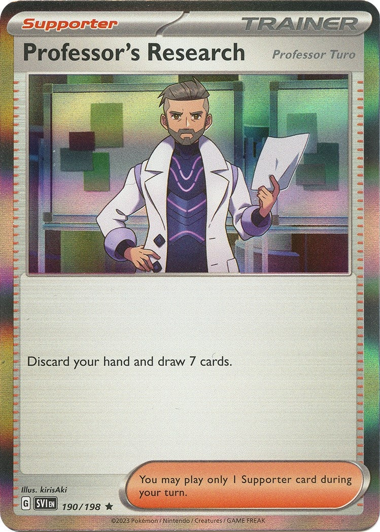 Image for Professor's Research [Professor Turo] (190/198) (SVI) - Pokemon