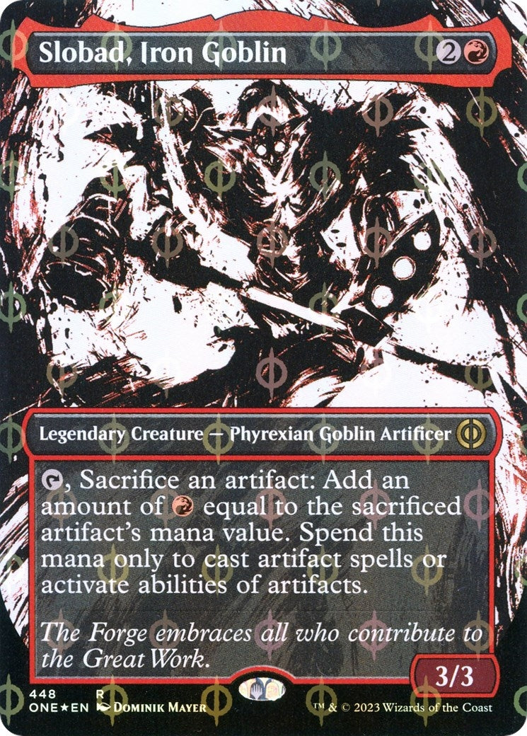 Image for Slobad, Iron Goblin (Showcase) (Step-and-Compleat Foil) (448) - Magic: The Gathering