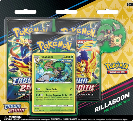 Image for Crown Zenith Pin Collection [Rillaboom] - Pokemon