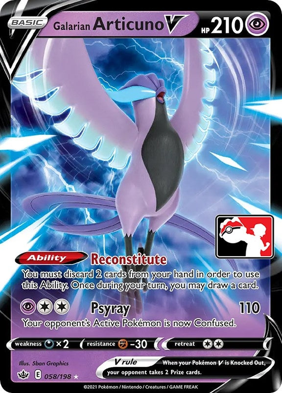 Image for Galarian Articuno V (058/198) - Pokemon
