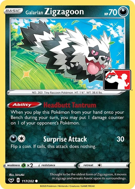 Image for Galarian Zigzagoon (117/202) - Pokemon
