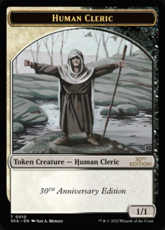 Image for Human Cleric Token (10) - Magic: The Gathering