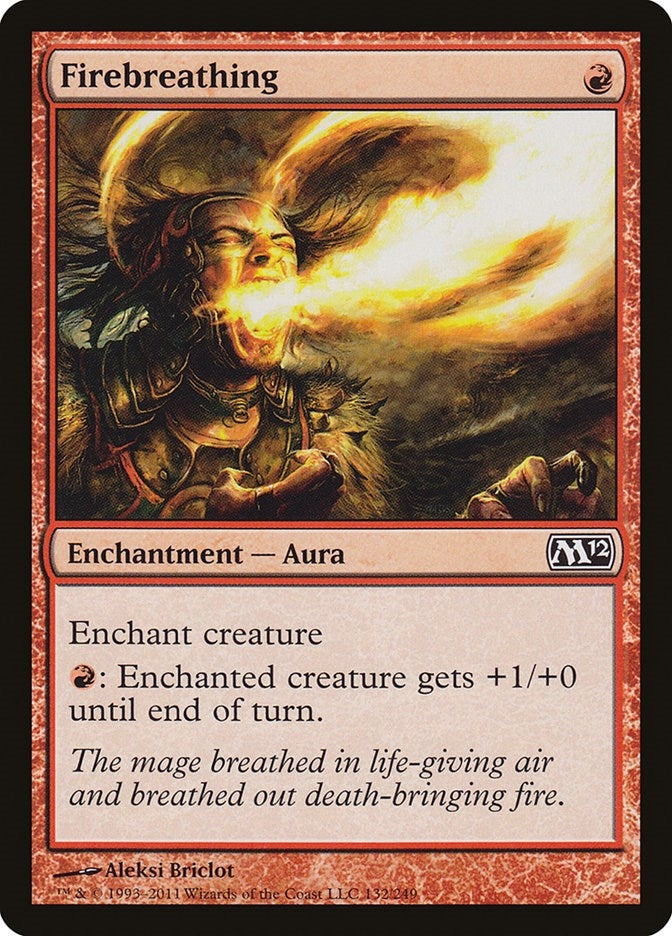 Image for Firebreathing (132) (M12) - Magic: The Gathering