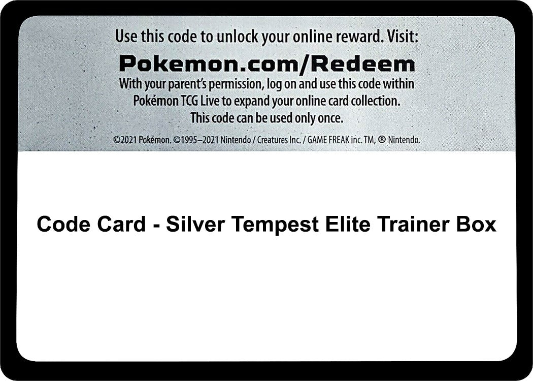 Image for Code Card - Silver Tempest Elite Trainer Box (SWSH12) - Pokemon