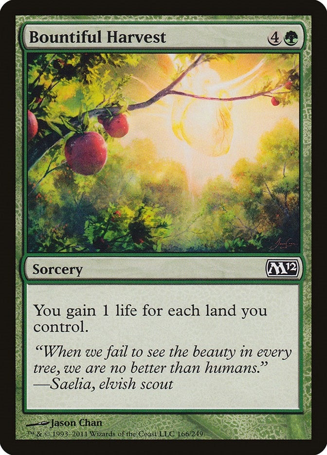 Image for Bountiful Harvest (166) (M12) - Magic: The Gathering
