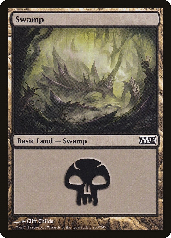 Image for Swamp (238) (238) (M12) - Magic: The Gathering