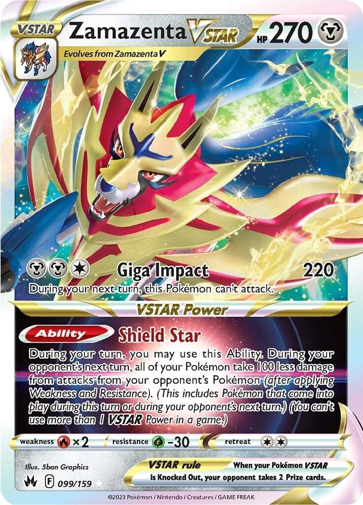 Image for Zamazenta VSTAR (099/159) (CRZ) - Pokemon