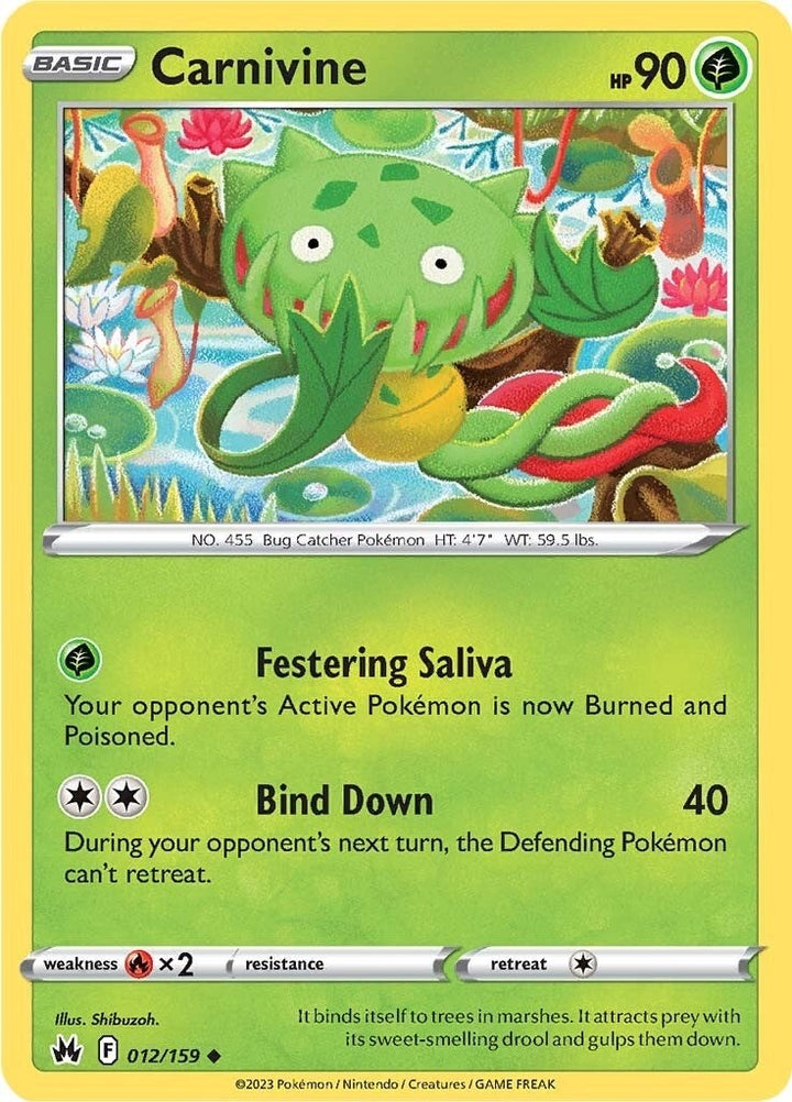 Image for Carnivine (012/159) (CRZ) - Pokemon