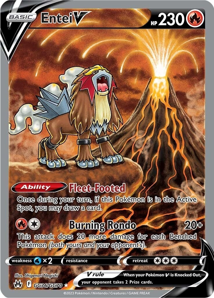 Image for Entei V (GG36/GG70) (CRZ:GG) - Pokemon
