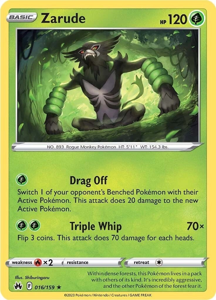 Image for Zarude (016/159) (CRZ) - Pokemon