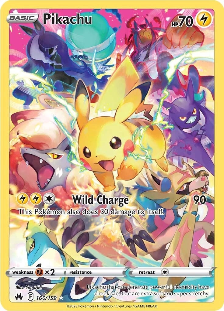 Image for Pikachu (Secret) (160/159) (CRZ) - Pokemon