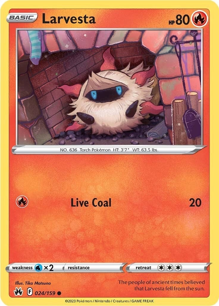 Image for Larvesta (024/159) (CRZ) - Pokemon
