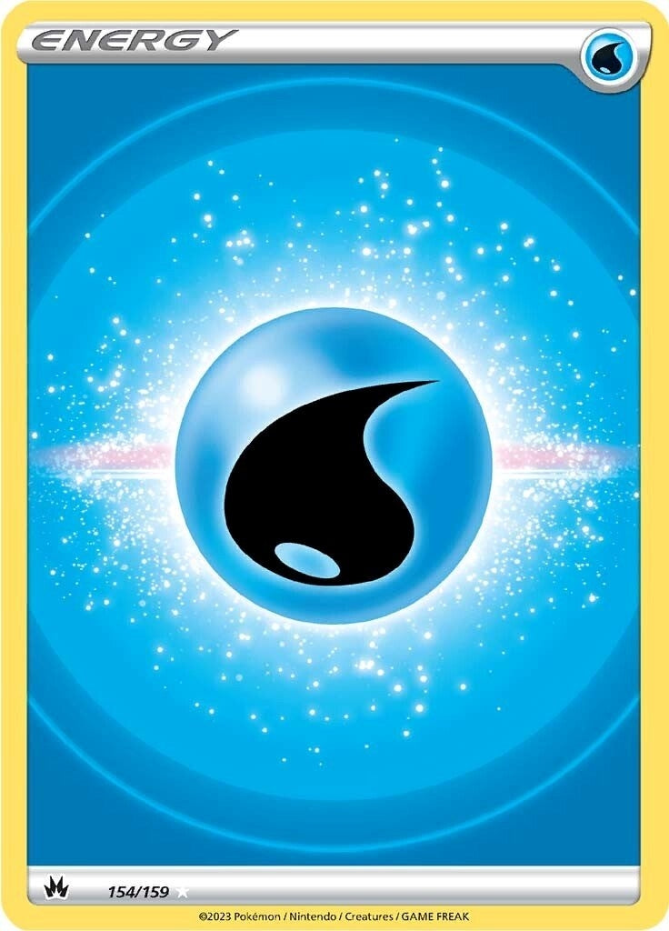 Image for Water Energy (Texture Full Art) (154/159) (CRZ) - Pokemon