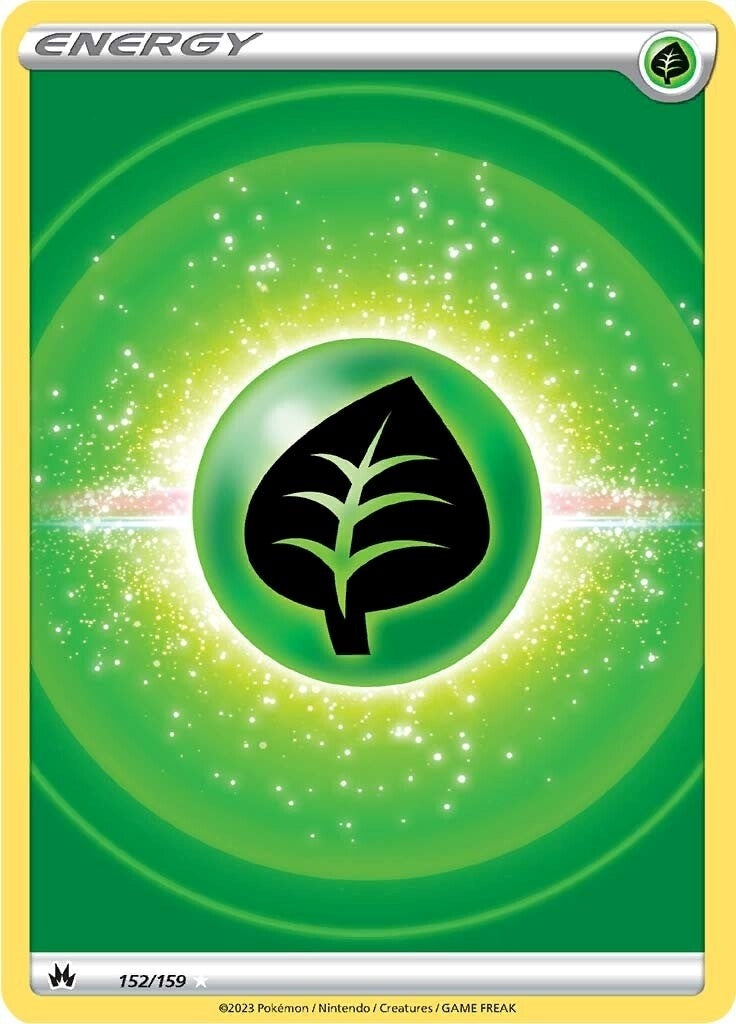 Image for Grass Energy (Texture Full Art) (152/159) (CRZ) - Pokemon