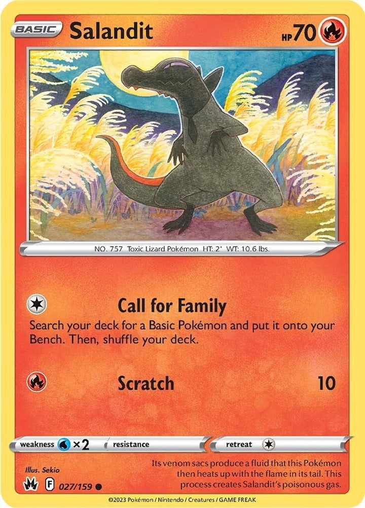 Image for Salandit (027/159) (CRZ) - Pokemon