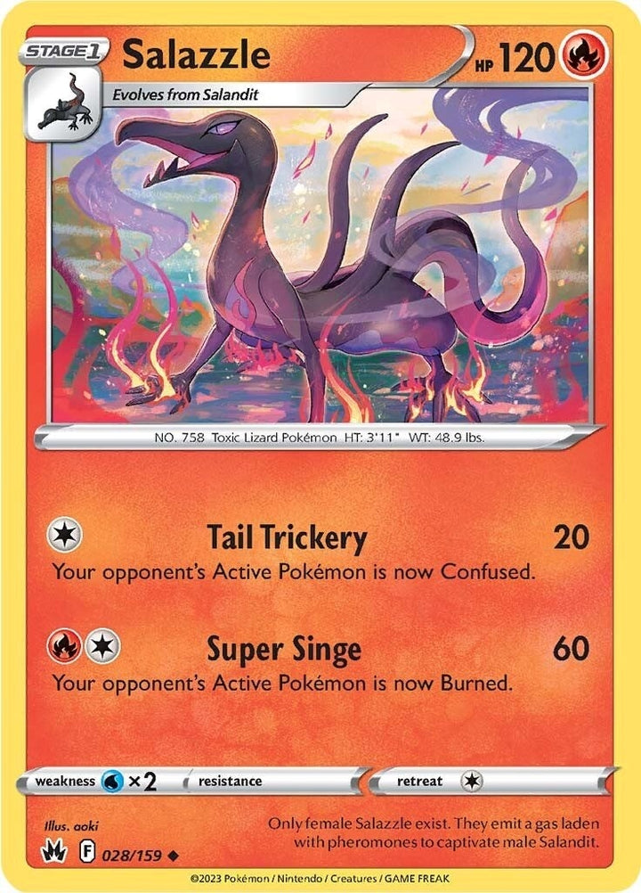 Image for Salazzle (028/159) (CRZ) - Pokemon
