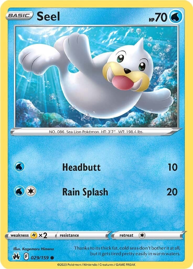 Image for Seel (029/159) (CRZ) - Pokemon