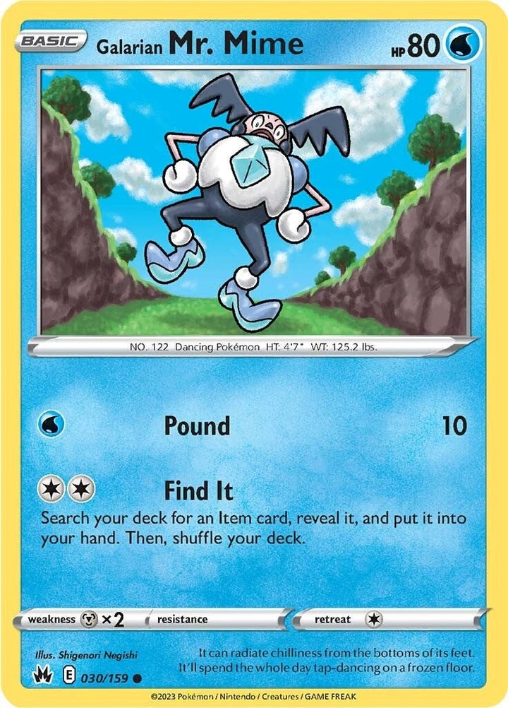 Image for Galarian Mr. Mime (030/159) (CRZ) - Pokemon