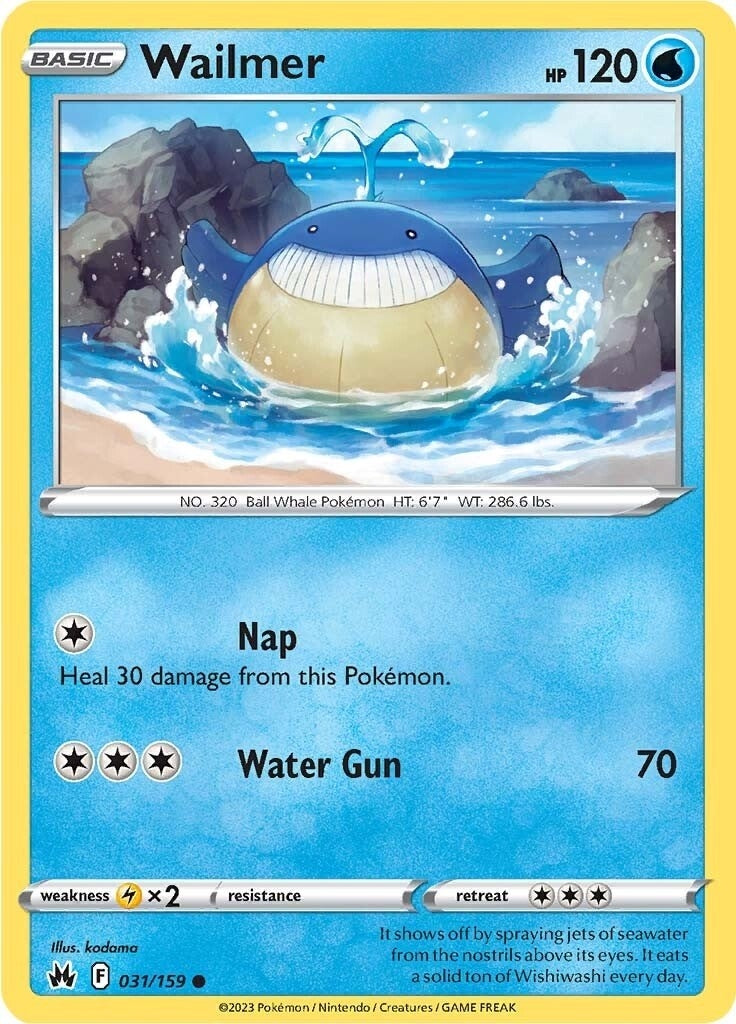 Image for Wailmer (031/159) (CRZ) - Pokemon