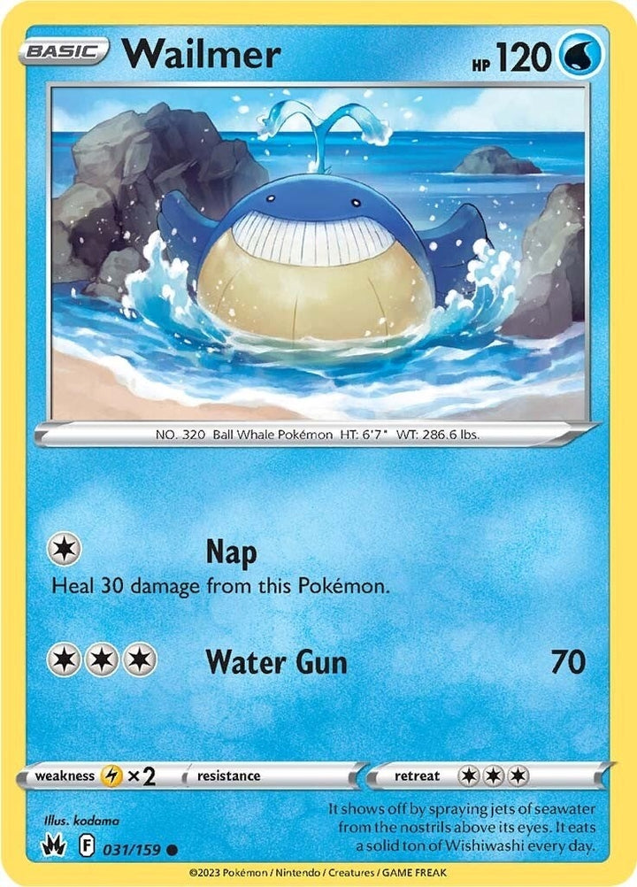 Image for Wailmer (031/159) (CRZ) - Pokemon