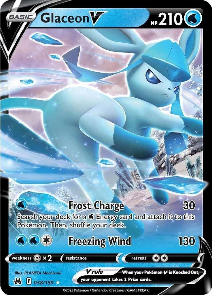 Image for Glaceon V (038/159) (CRZ) - Pokemon